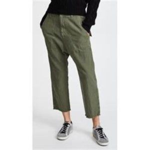 NWT Nili Lotan Luna Pant, Camo Green, XS